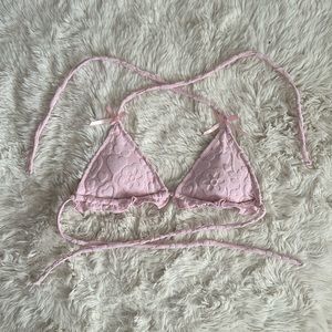 Blackbough Pink Grace Frilled Triangle Top Ballerina Jacquard